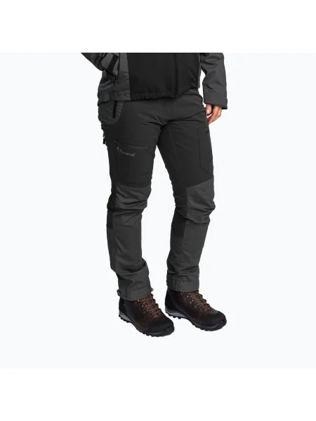 Дамски мембранни панталони Pinewood Finnveden Hybrid black/d.anthracite черно