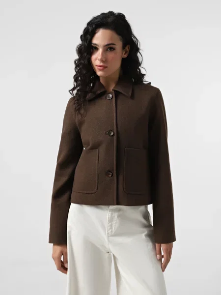 Жакет Braska віскоза/поліестер коричневий