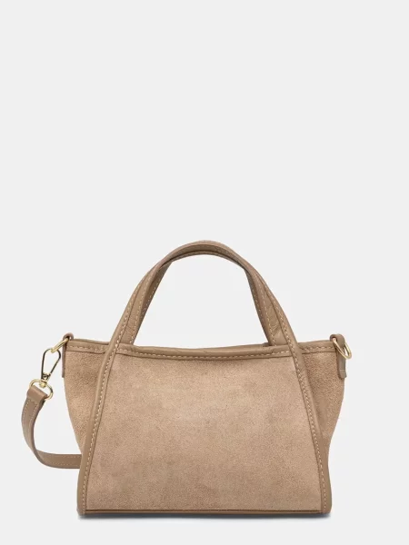 Answear.LAB geantă pentru femei din piele întoarsă bej