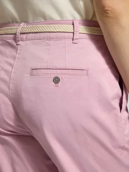 Chinosy o kroju casual fit z dodatkiem bawełny Christian Berg Woman różowe