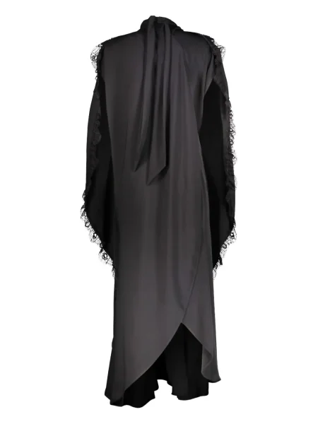 Rochie maxi Balenciaga din dantelă de costum negru