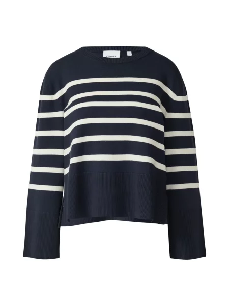 Dzianinowy wielobarwność sweter Comma w paski