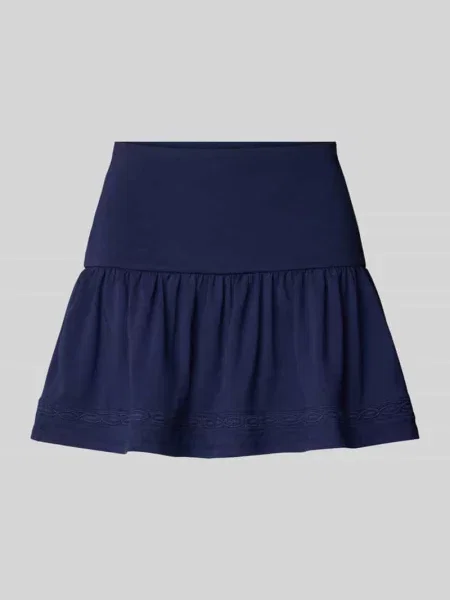 Spódnica mini z elastycznym pasem Gina Tricot granatowa