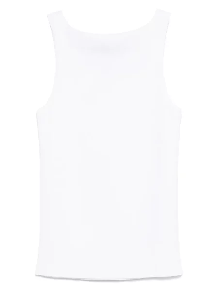 Top Liviana Conti fără mâneci alb