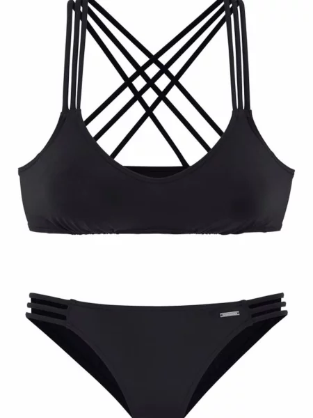 BRUNO BANANI Costum de baie două piese negru