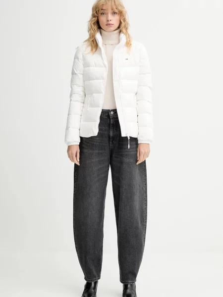 Tommy Jeans geacă de puf alb
