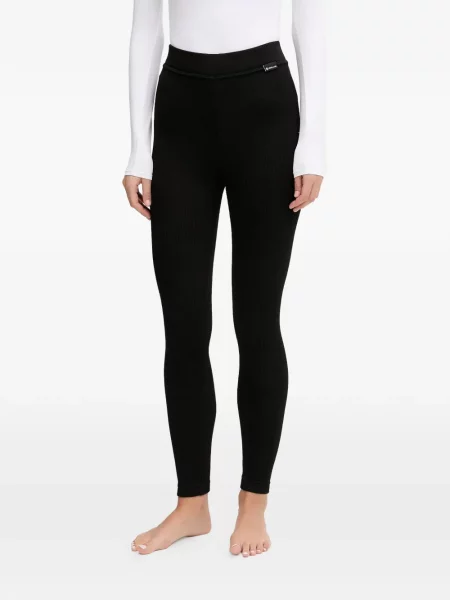 Leggings Newland cu nervuri negru