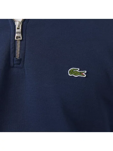 Lacoste Bluza Half Zip Classic Fit granatowa