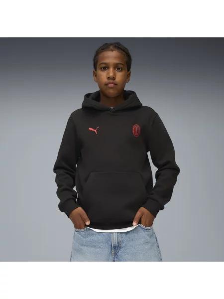 PUMA Młodzieżowa bluza z kapturem AC Milan FtblEssentials Odzież czarny
