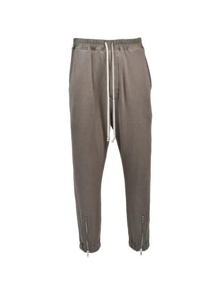 Pantaloni Rick Owens alergare cu cordon gri