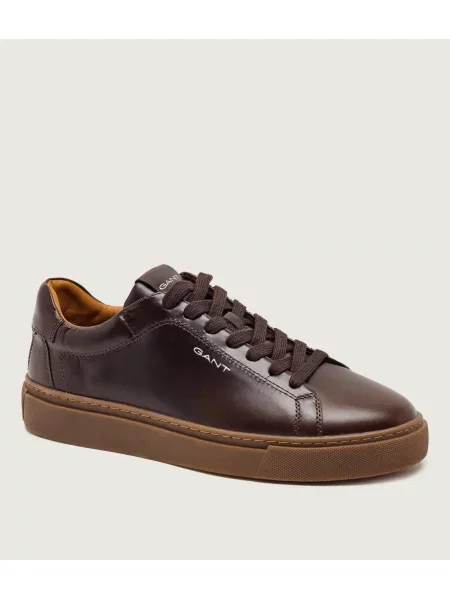 Sneakerși Gant din piele maro