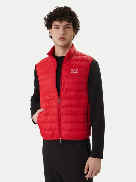 Emporio Armani Vestă elegantă PNGPZ roșu
