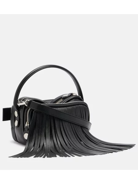Top Acne Studios din piele negru