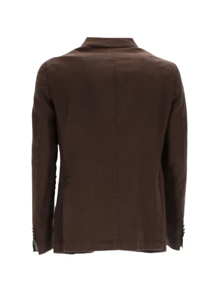 Sacou Brando cu model herringbone maro