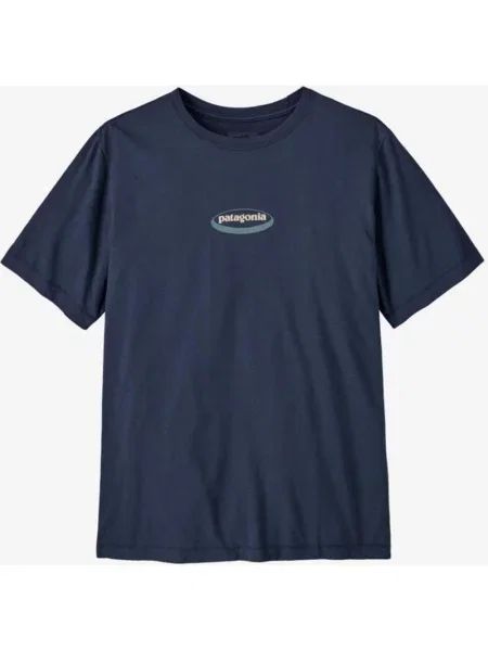 Koszulka Patagonia 95 Oval Logo granatowa S niebieska