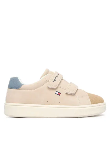 Tommy Hilfiger Сникърси Low Cut Velcro Sneaker M бежов