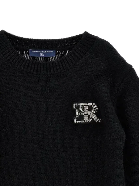 Sweter dziecięcy Ermanno Scervino czarny