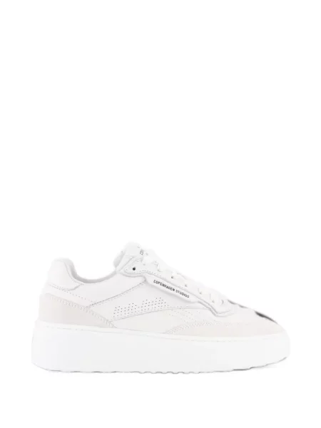 Sneakerși Copenhagen Studios din piele de căprioară alb