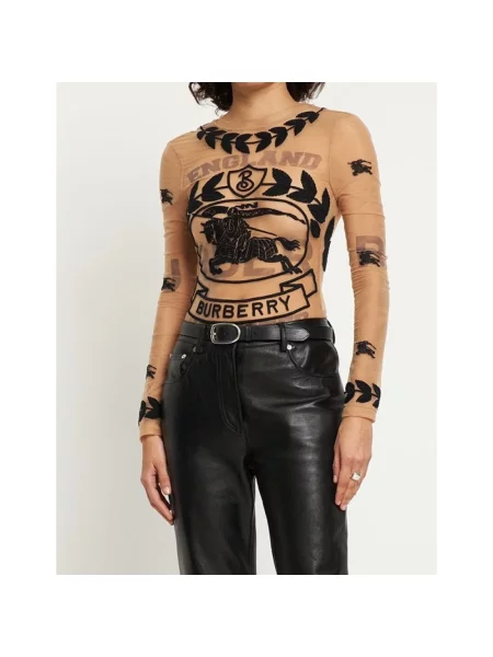 Koszulka Burberry beżowa