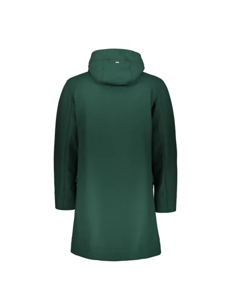 Długa parka Herno wełniana zielona