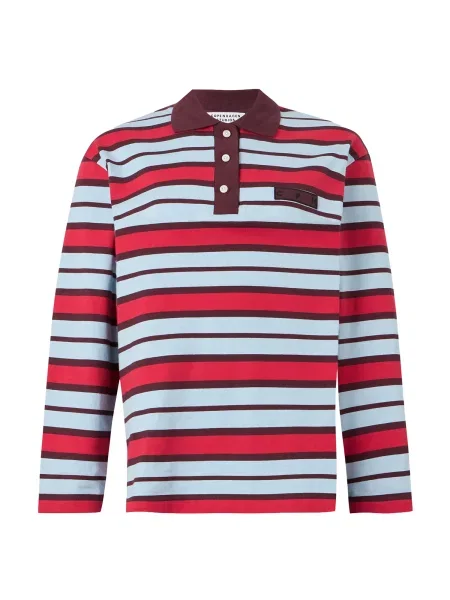 Copenhagen Studios Tričko světlemodrá / bordó / krvavě červená