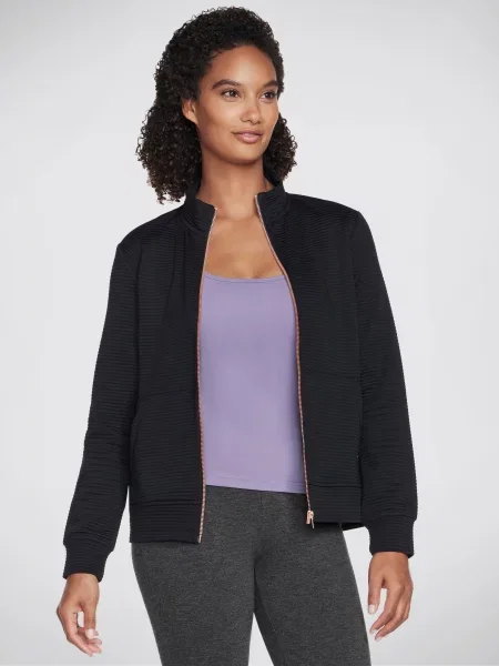 Skechers Go Walk Everywhere Кофта спортивна Поліестер/спандекс чорний