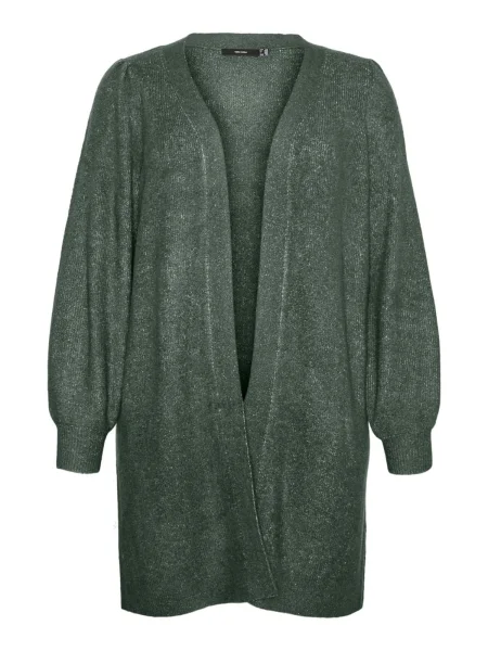 Vero Moda Curve Geacă tricotată VMRUBELLEFILE pin verde