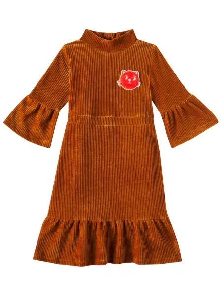 Μίνι φόρεμα Mini Rodini καφέ