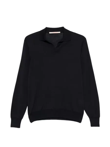 Gulerat tricou polo Hindustrie de lână albastru