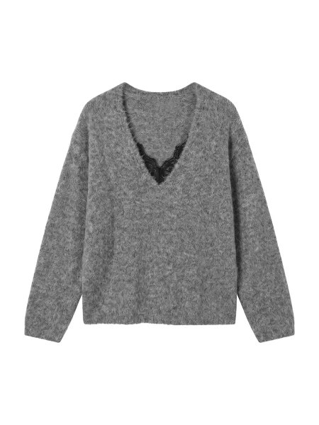 VERO MODA Pulover VMBerry gri amestecat negru