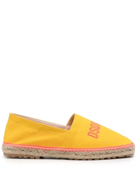Espadrile Dsquared2 cu imagine galben