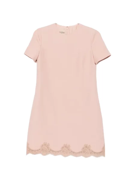 Rochie mini Valentino Garavani din dantelă roz