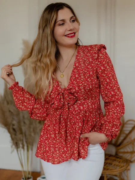 Blúzka Céleste červená