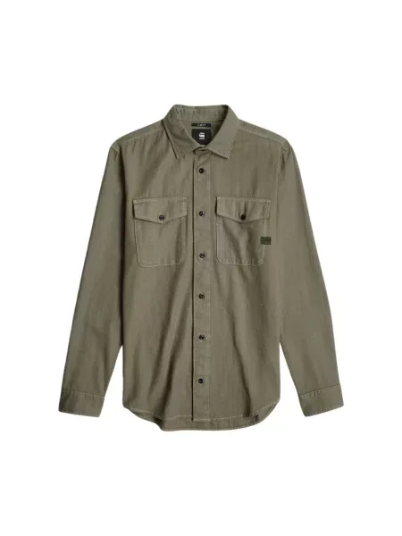 G-Star Raw Koszula Marine Zielony brązowa