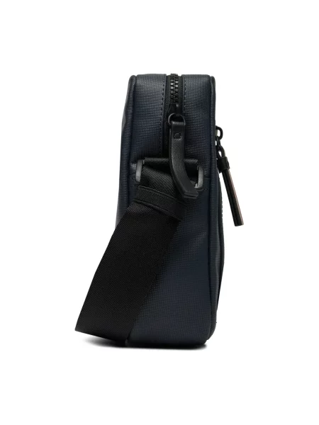 Lniana torba crossbody Tommy Hilfiger w miejskim stylu niebieska