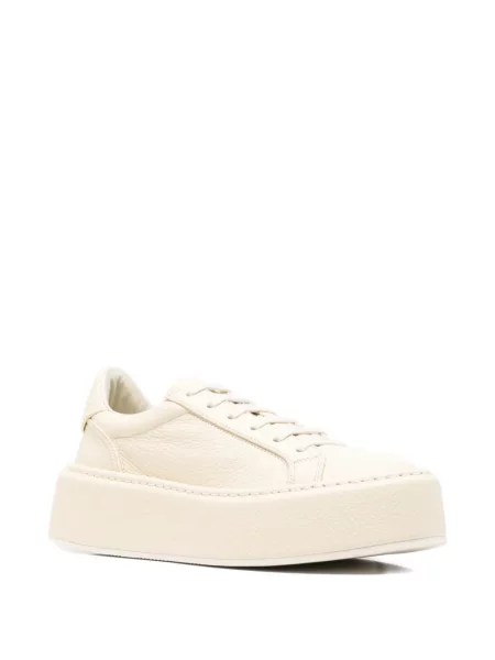 Sneakerși Casadei din piele cu platformă