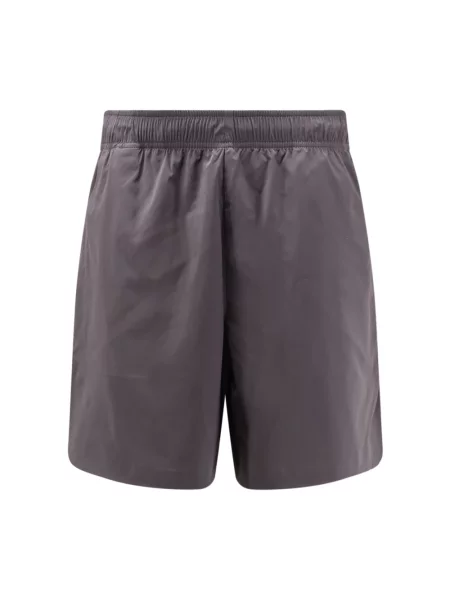 Spodenki sportowe Stone Island z kamieniami na siłownię szare