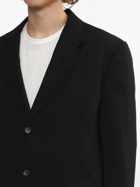 Palton Yohji Yamamoto de lână negru