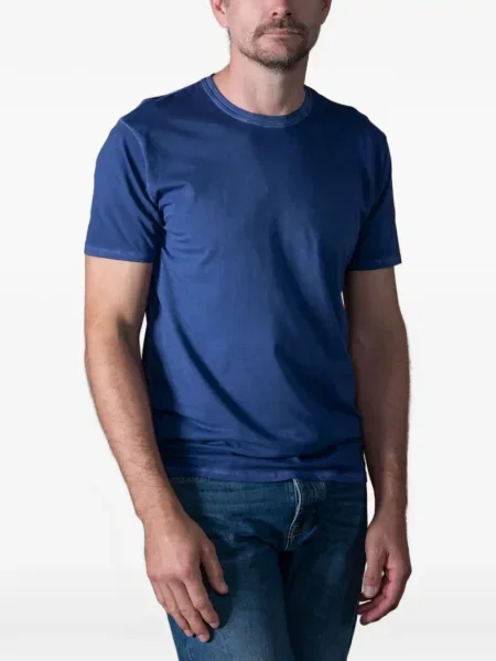 Tricou Anonym Apparel cu decolteu rotund albastru