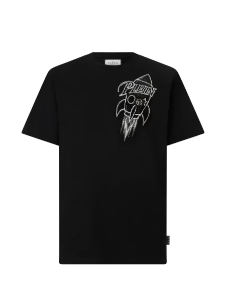 Tricou Philipp Plein cu imagine negru