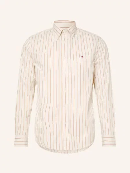 Tommy Hilfiger Košile Regular Fit krémová hnědá
