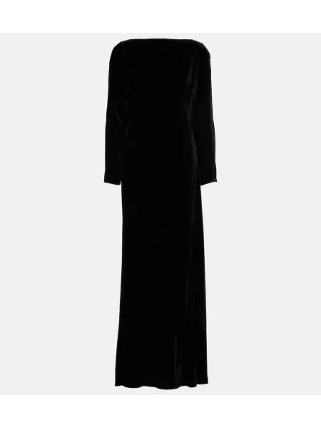 Rochie maxi Rixo de catifea negru