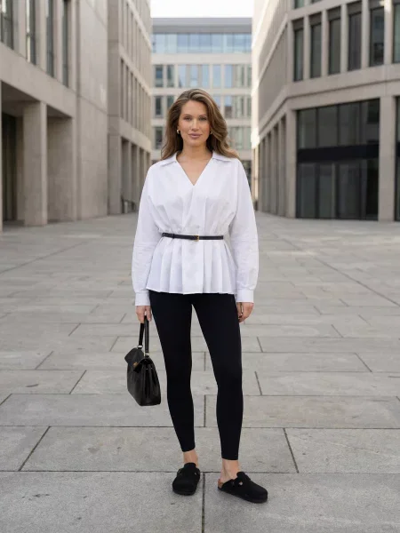 Блуза Seventeen бавовна/віскоза білий