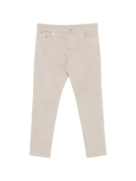 Blugi drepți Brunello Cucinelli cu 5 buzunare
