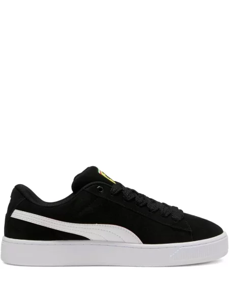Sneakerși Puma Suede din piele de căprioară alb