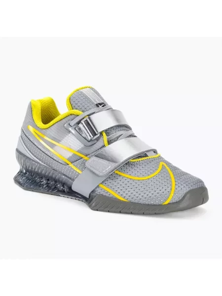 Buty do podnoszenia ciężarów Nike Romaleos 4 wolf grey/lightening/blk met silver szare