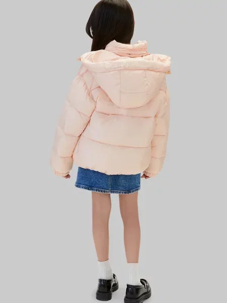 Calvin Klein Jeans капитонирано яке за деца розово