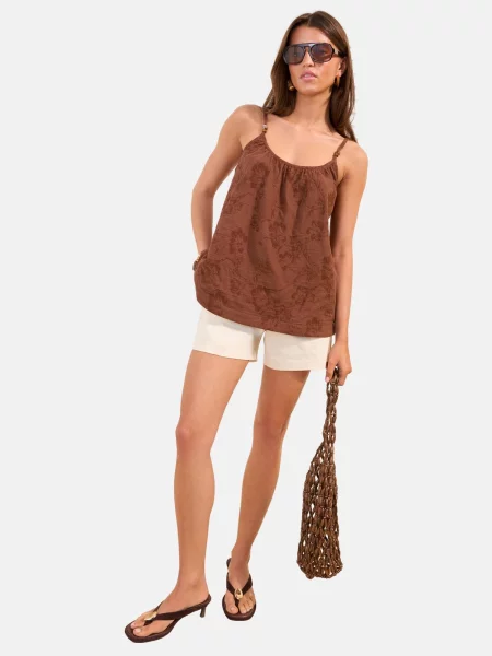 Friends Like These Top / ciocolatiu maro