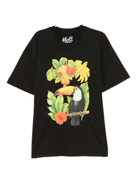 Tricou Melt cu imagine gri