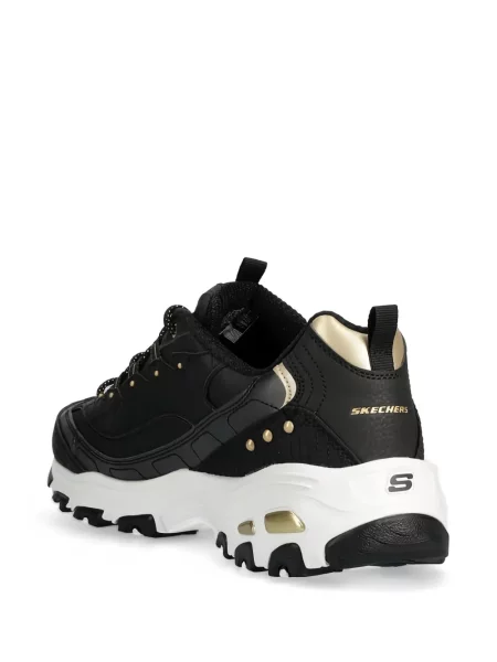 Маратонки Skechers с връзки с дантела с автограф черно
